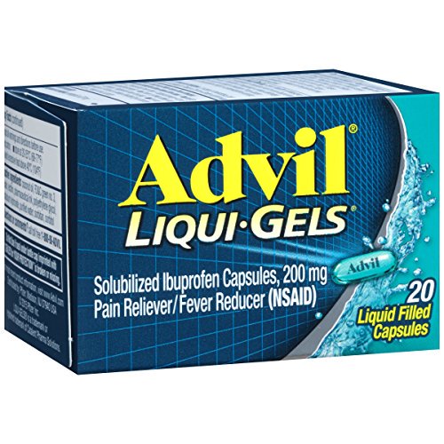 Advil Liqui-Gels liquid gel ibuprofen capsules 20 count for fast headache and pain relief