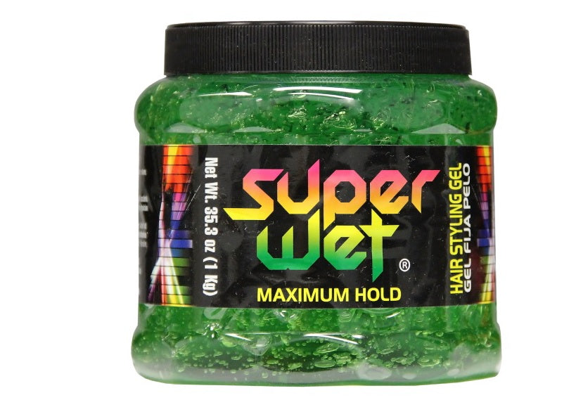 Super Wet Maximum Hold Hair Styling Gel Green