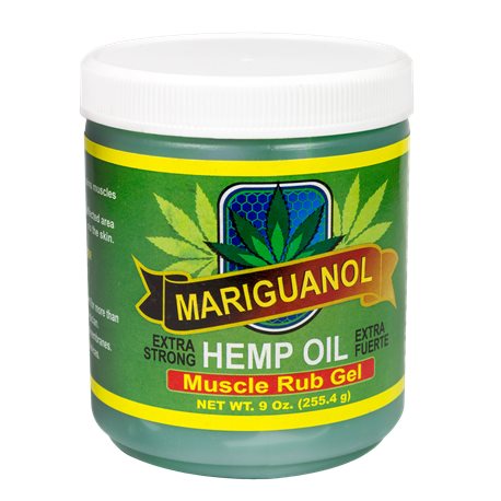 Mariguanol Extra Strong Muscle Rub Gel with Hemp Oil 9oz