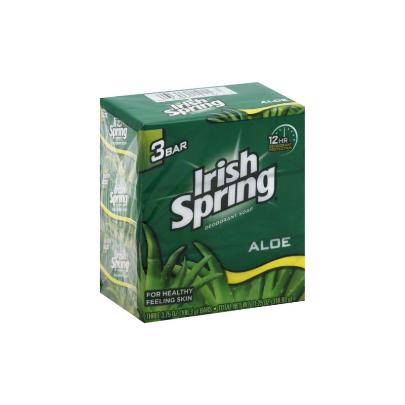 IRISH SPRING BAR SOAP ALOE VERA 3.75OZ 3 BARS CS18 / UOM C18