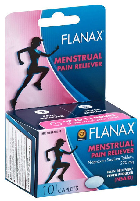 Flanax Menstrual Cramp Reliever 10 count tablets with naproxen sodium