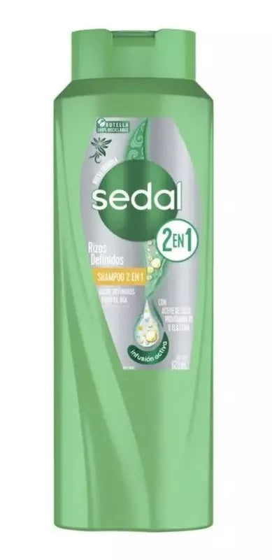 SEDAL SHAMPOO 2 EN 1 RIZOS DEFINIDOS 21oz / UOM C12