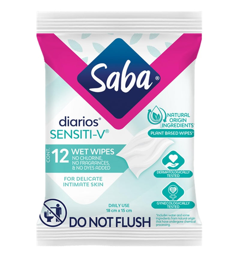 SABA WET WIPES SENSITI-V C12 / UOM C12