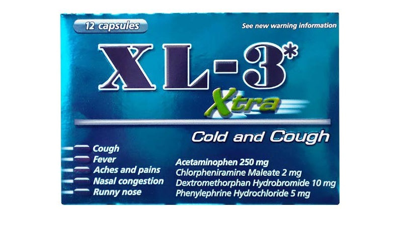 XL-3 COLD MEDICINE - EXTRA 12-CT PK3 / UOM M60