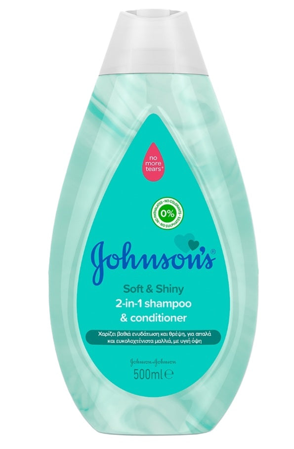 JOHNSON'S BABY SOFT & SHINY 2 IN 1 SHAMPOO+CONDITIONER 500 ML