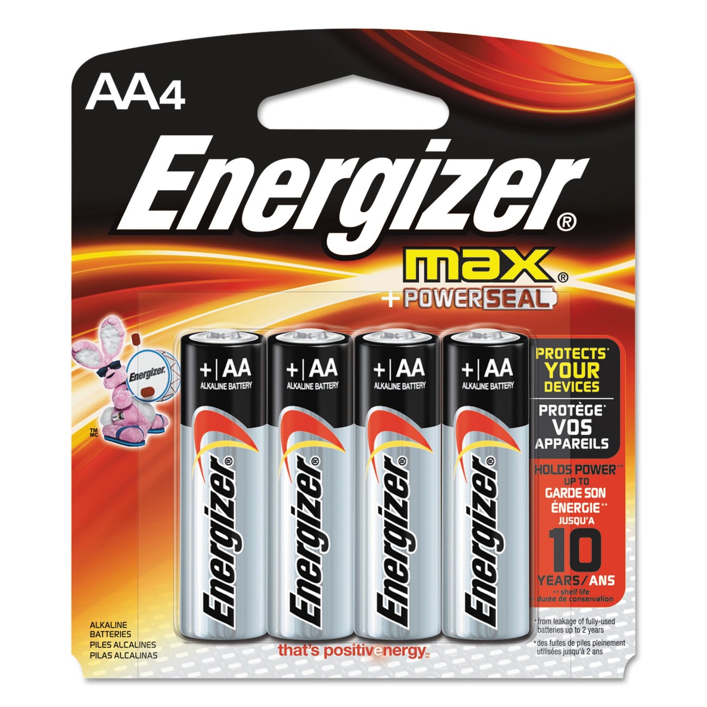Pilas Energizer Max AA-4, recuento de expositores (expositor)