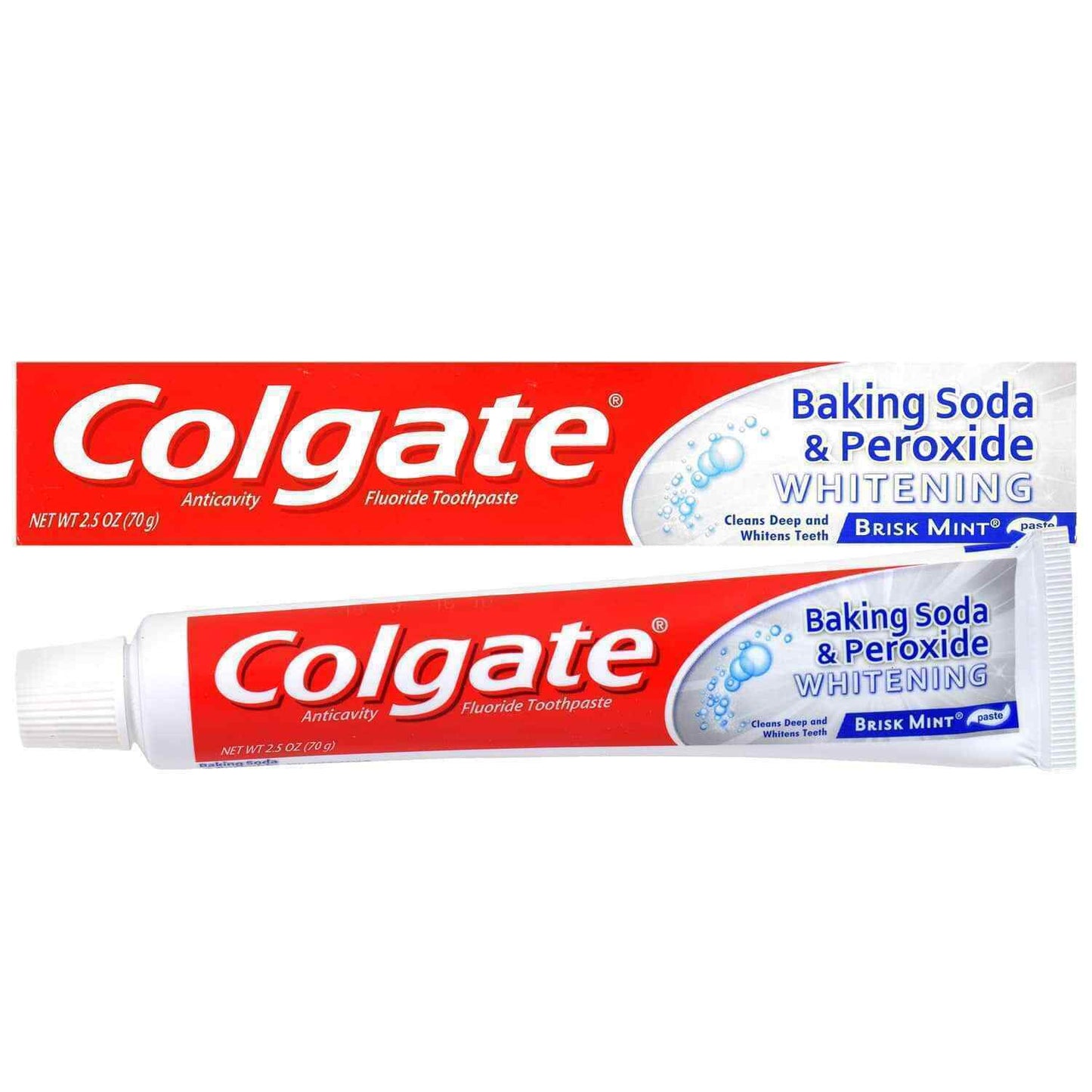 Colgate Pasta Dental Blanqueadora Bicarbonato y Peróxido 2.5 oz | Caja de 6