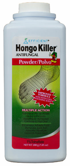 Hongo Killer Antifungal Foot Powder 200g container for athlete's foot and foot odor