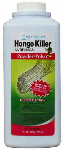 Hongo Killer Antifungal Foot Powder 200g container for athlete's foot and foot odor