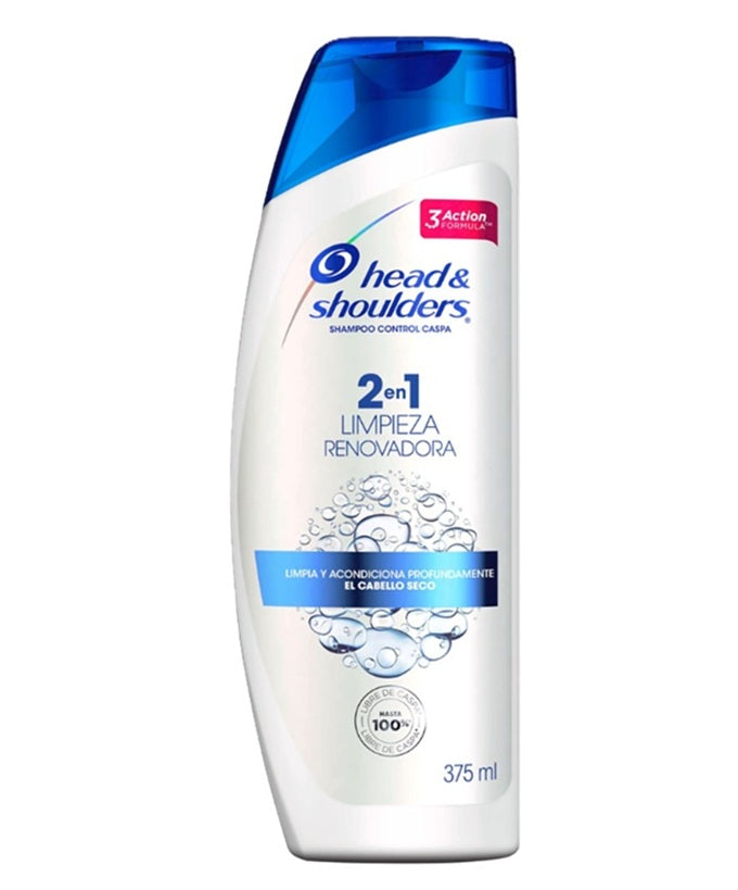 HEAD & SHOULDERS 2 EN 1 LIMPIEZA REN CONTROL CASPA 375ml  PK6/UOM C12