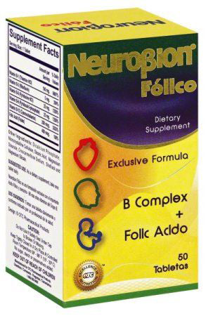 Neurobion Folico B vitamins with folic acid 50 tablets for nerve and cell health