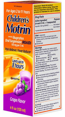 MOTRIN CHILDREN GRAPE 4oz PK3  /  UOM C12
