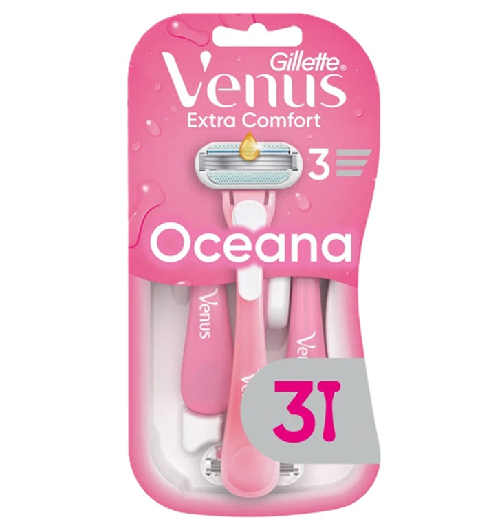 GILLETTE RAZOR VENUS 3CT OCEANA DISPLAY 6CT