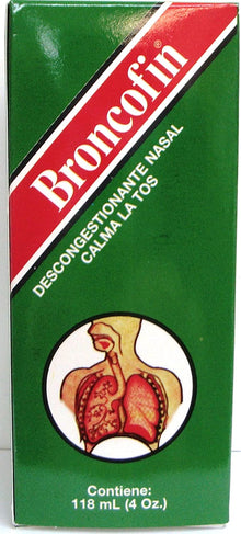 Broncofin Nasal Decongestant and Cough Suppressant, 4 fl oz