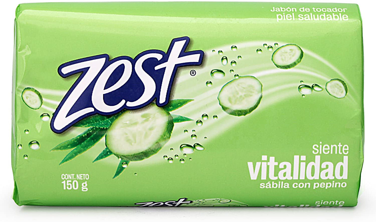ZEST JABON SABILA CON PEPINO 135G PK6  /  UOM M72