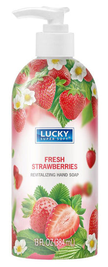 Lucky Super Soft Liquid Soap, Strawberries 14 fl oz