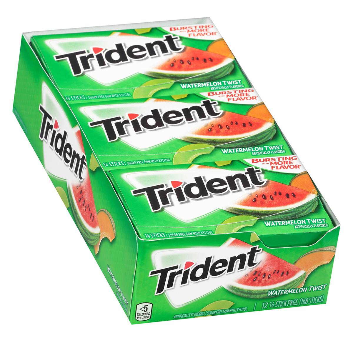 Trident Value Pack 14s Watermelon Sugar Free Gum Display