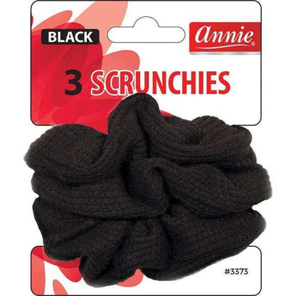 ANNIE SCRUNCHES 3CT BLACK CS12  /  UOM M432
