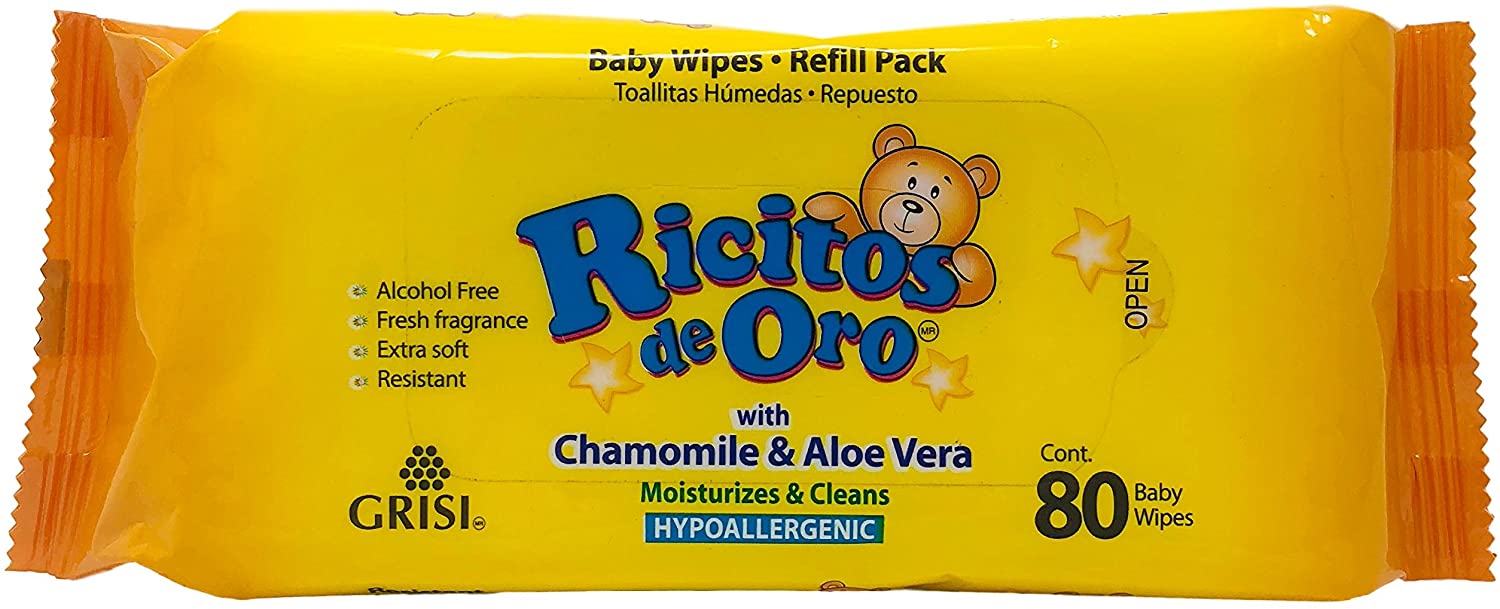 Ricitos de Oro Baby Wipes 80ct