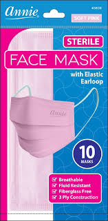 Face Mask 3 Layer Sterile Bag 10 Count Master Case 144 Bags