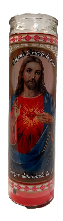 VELADORA SAGRADO CORAZON ROJA C12 / UOM C12