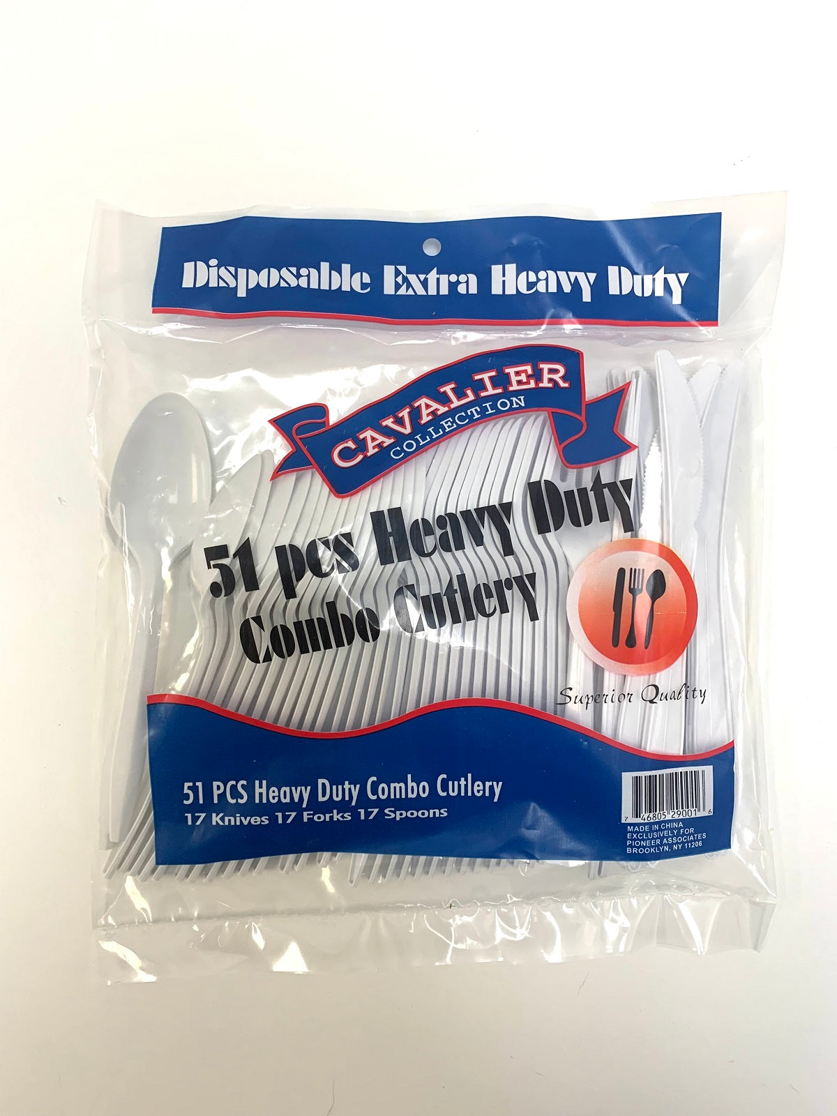 Cavalier Plastic Utensil Mixed 51s | Box of 12