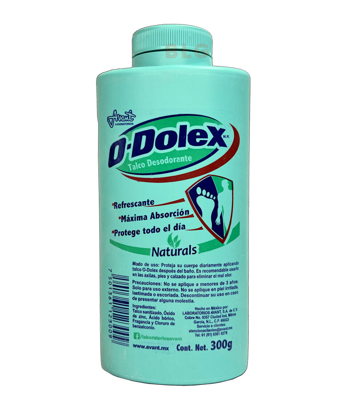 Odolex Talco Verde Natural 300g | Pack of 5