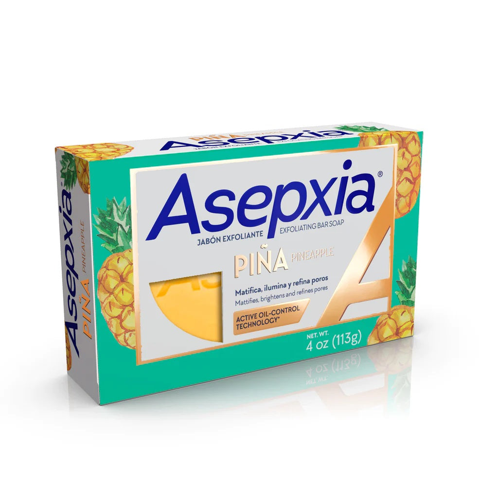 Asepxia Exfoliating Bar Soap with Natural Pineapple Enzyme, 4 oz, 5-pack