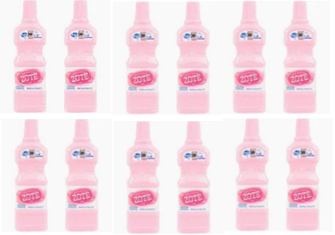 CAJA ZOTE LAUNDRY LIQUID ROSA 1LT C12 / UOM C12