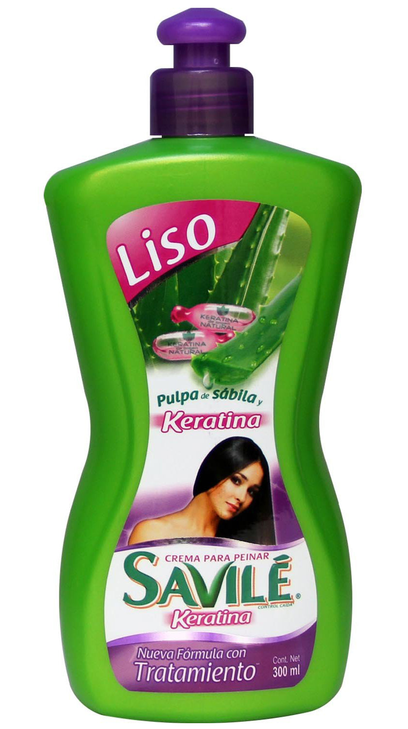 SavilŽ Crema para Peinar Liso Keratina y S‡bila, 300ml