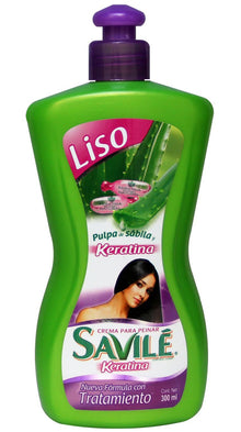 SavilŽ Crema para Peinar Liso Keratina y S‡bila, 300ml