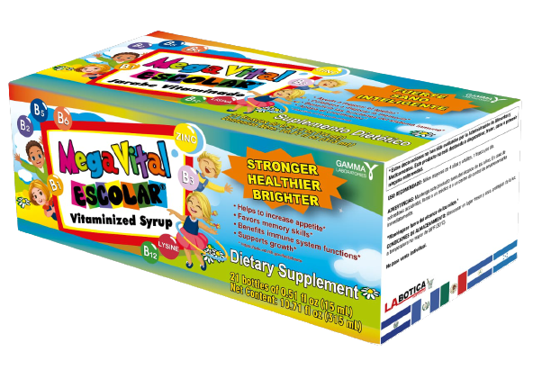 MegaVital Escolar Kids Vitaminized Syrup Ð 21 Bottles 0.5 fl oz