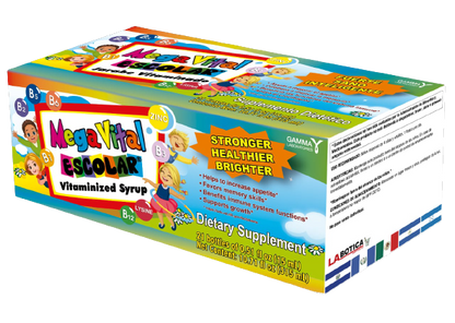 MegaVital Escolar Kids Vitaminized Syrup Ð 21 Bottles 0.5 fl oz