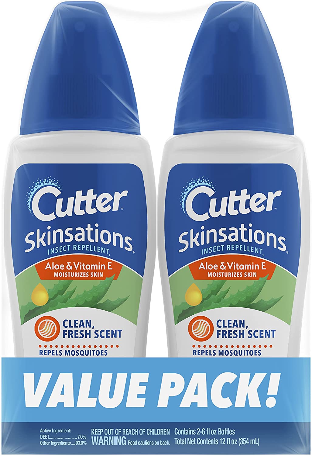 Cutter Skinsations Insect Repellent Pump Spray 6oz