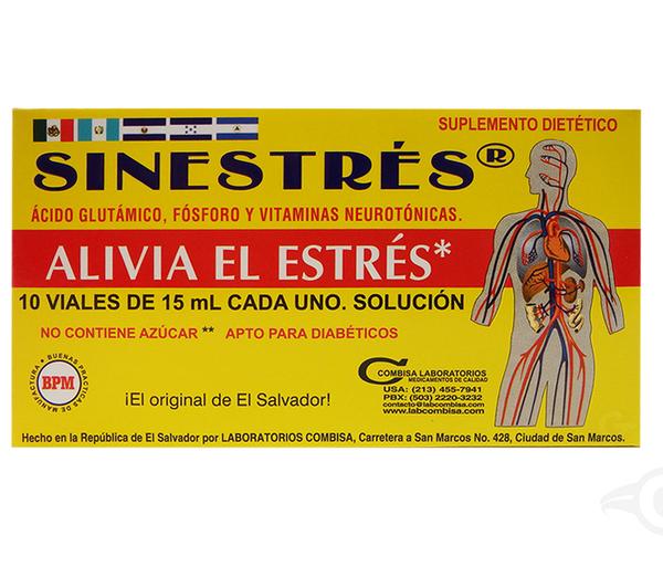 SINESTRES SUPPLEMENT 10 Drinkable Vials/ BEBIBLE PARA EL ESTRES