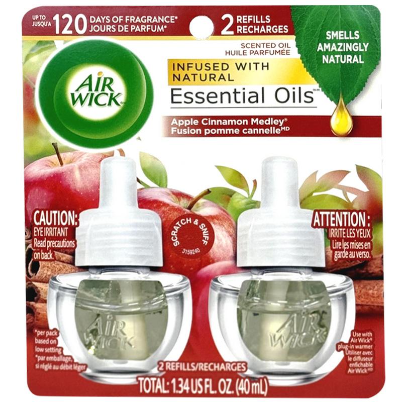 AIR WICK OIL REFILL 2PK APPLE CINNAMON C6