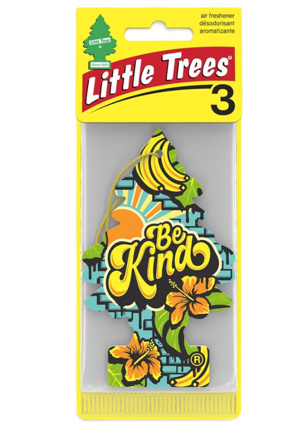 LITTLE TREES CAR FRESHENER BE KIND 24CT DISPLAY