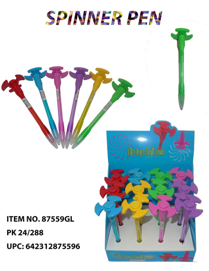 TOYS FIDGET SPINNER PEN DISPLAY 12CT  /  UOM DSP