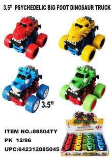 TOYS DINOSAUR WILD POWER MONSTER TRUCK 12CT DISPLAY