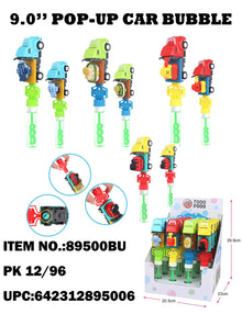 TOYS BUBBLE STICK EJECTION TRUCK DISPLAY 12CT