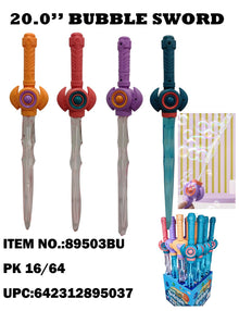 TOYS BUBBLE STICK ENERGY SWORD DISPLAY 16ct