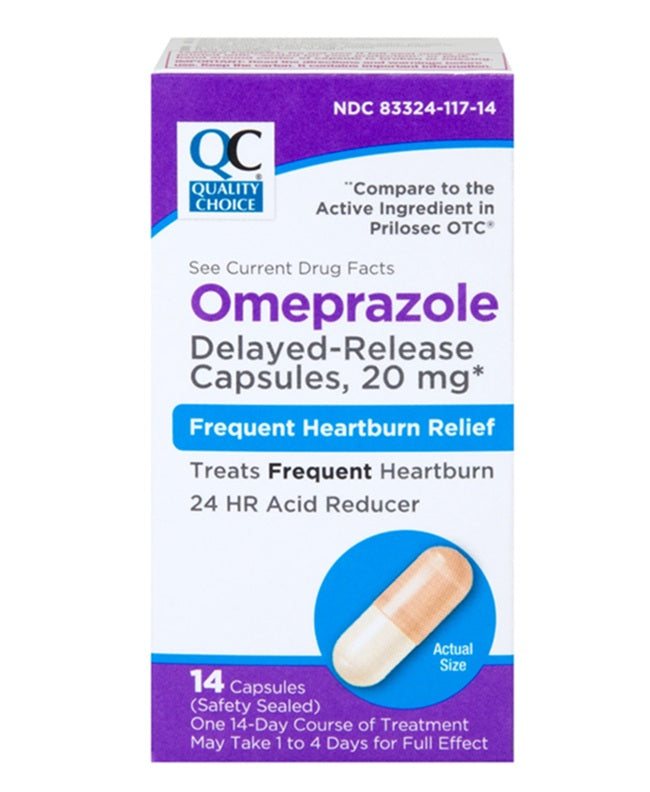 QC OMEPRAZOLE 20mg 14CT PK3 / UOM C24