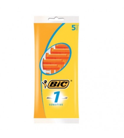 BIC Men Classic Sensitive Disposable Razors, 5 Count