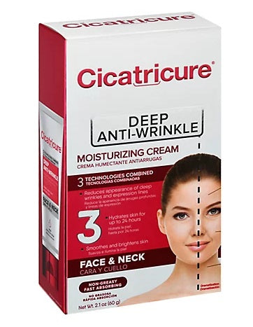Cicatricure Anti-Wrinkle Skin Cream 2.1 oz for deep wrinkle reduction and skin firming