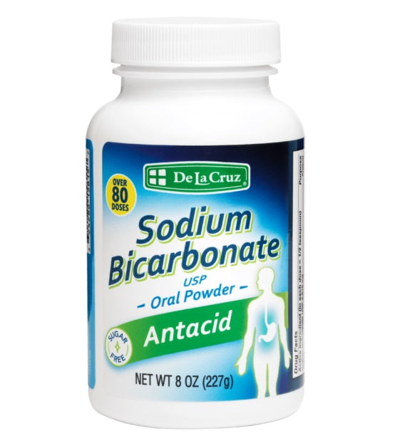 De La Cruz¨ Pure Sodium Bicarbonate Antacid Powder USP Grade 8 OZ. (227 g)