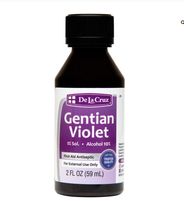 1% Toques de Violeta De La Cruz¨ AntisŽptico para primeros auxilios 2 FL OZ (59 mL)