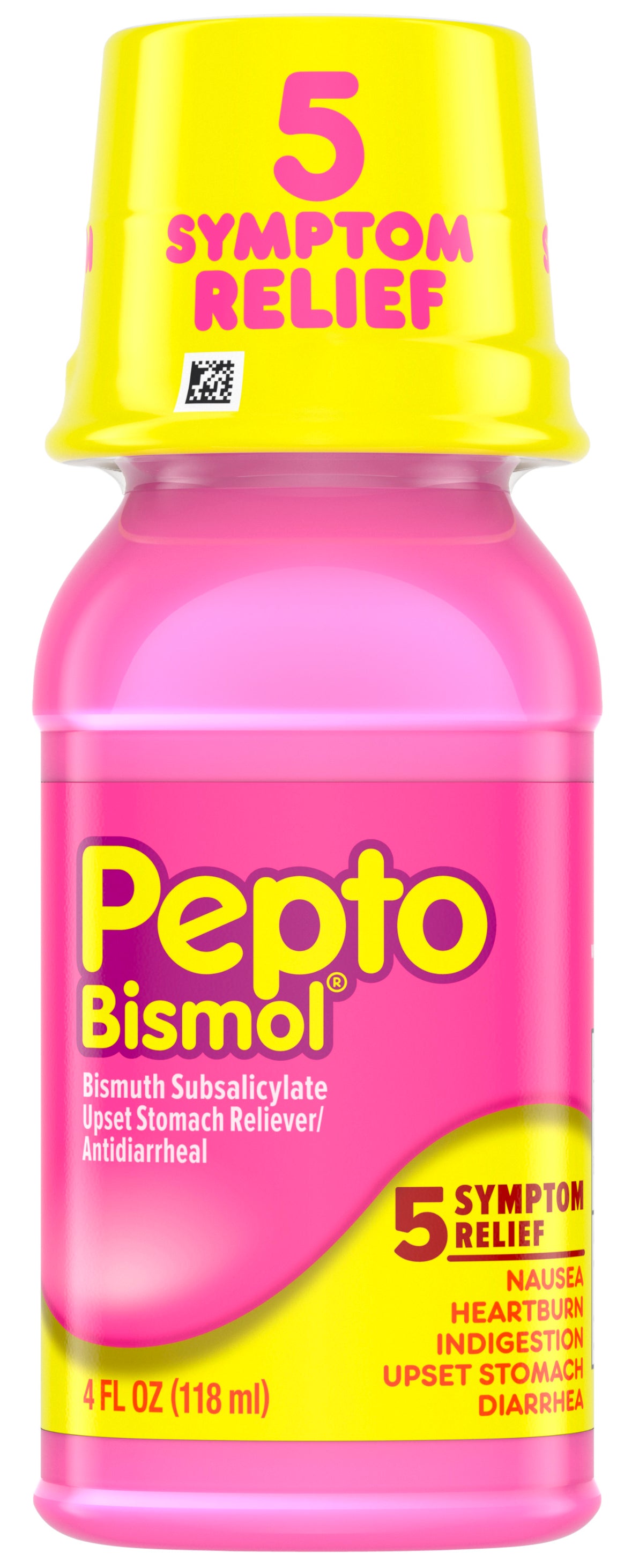 Pepto Bismol Original Liquid - Fast 5-Symptom Stomach Relief, Original Flavor, 4 oz