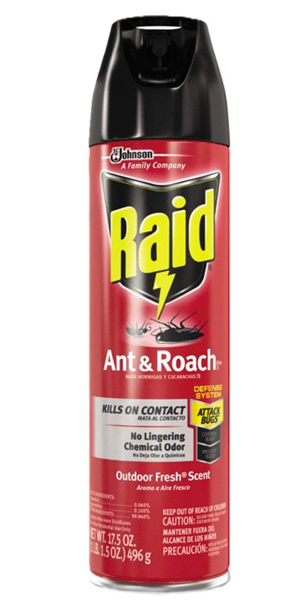 RAID ANT&ROACH OUTDOOR FRESH SCENT  17oz C12