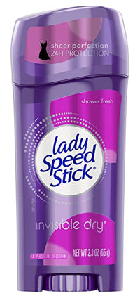 Lady Speed Stick Invisible Dry Antiperspirant Deodorant Shower Fresh 2.3 OZ