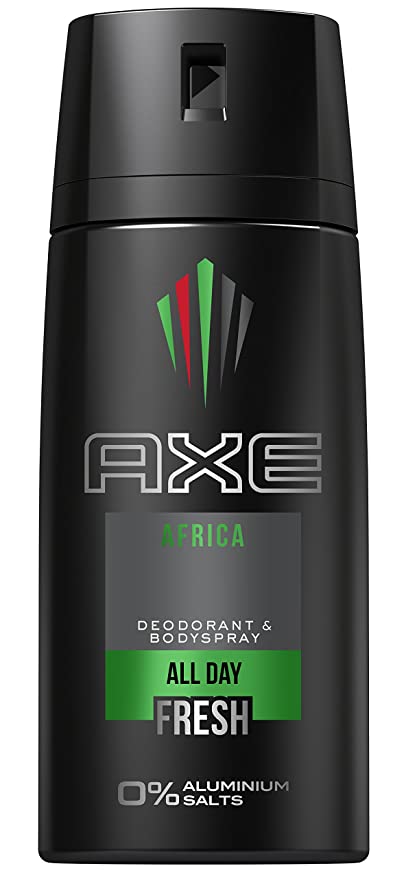 Axe Africa Body Spray 150ml fresh citrus and woody scent men's deodorant